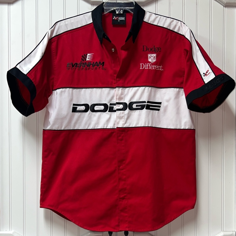 Dodge Motorsports NASCAR Crew Shirt M Hellcat Racing - Picture 7 of 7